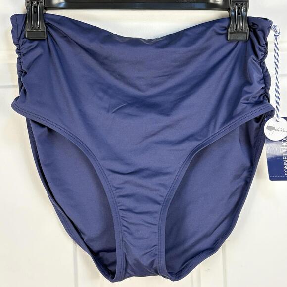 Other - Sonnet Shores Swim Bottom Women’s Sz 10‎ Navy Blue Full Coverage Nwt Swim Beach